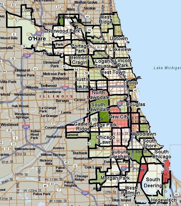 Chicago Sales Growth By Neighborhood