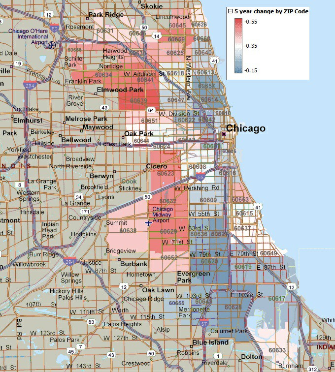 Chicago Home Price Changes By Zip Code | Getting Real