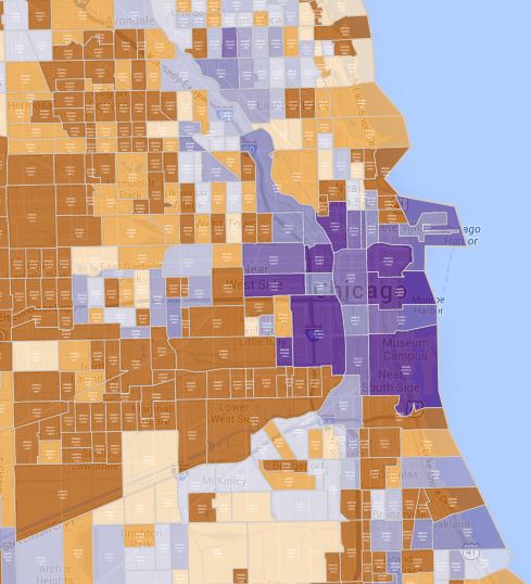 Chicago census tract population change
