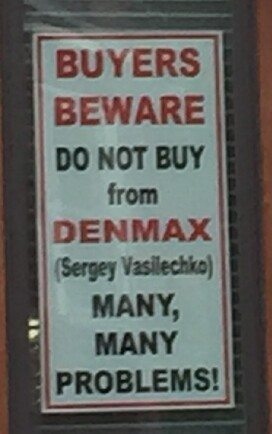 Denmax sign in window