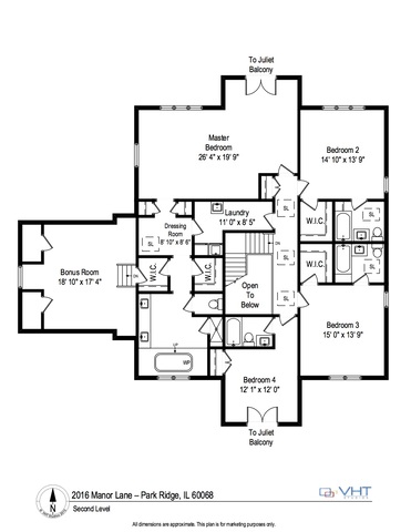 2016 Manor floorplan 2nd level