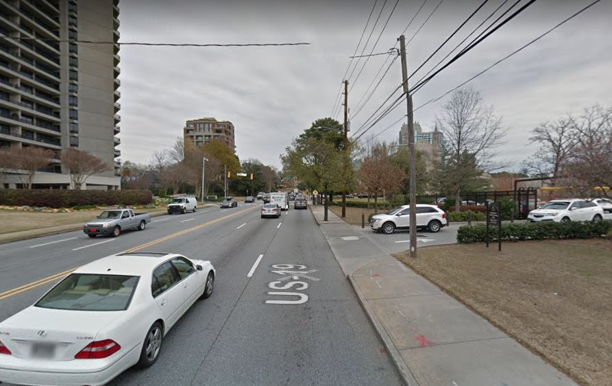 View of Peachtree Rd near 54 Winslow