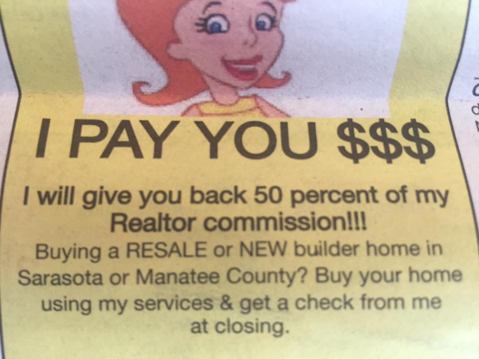real estate commission rebate ad